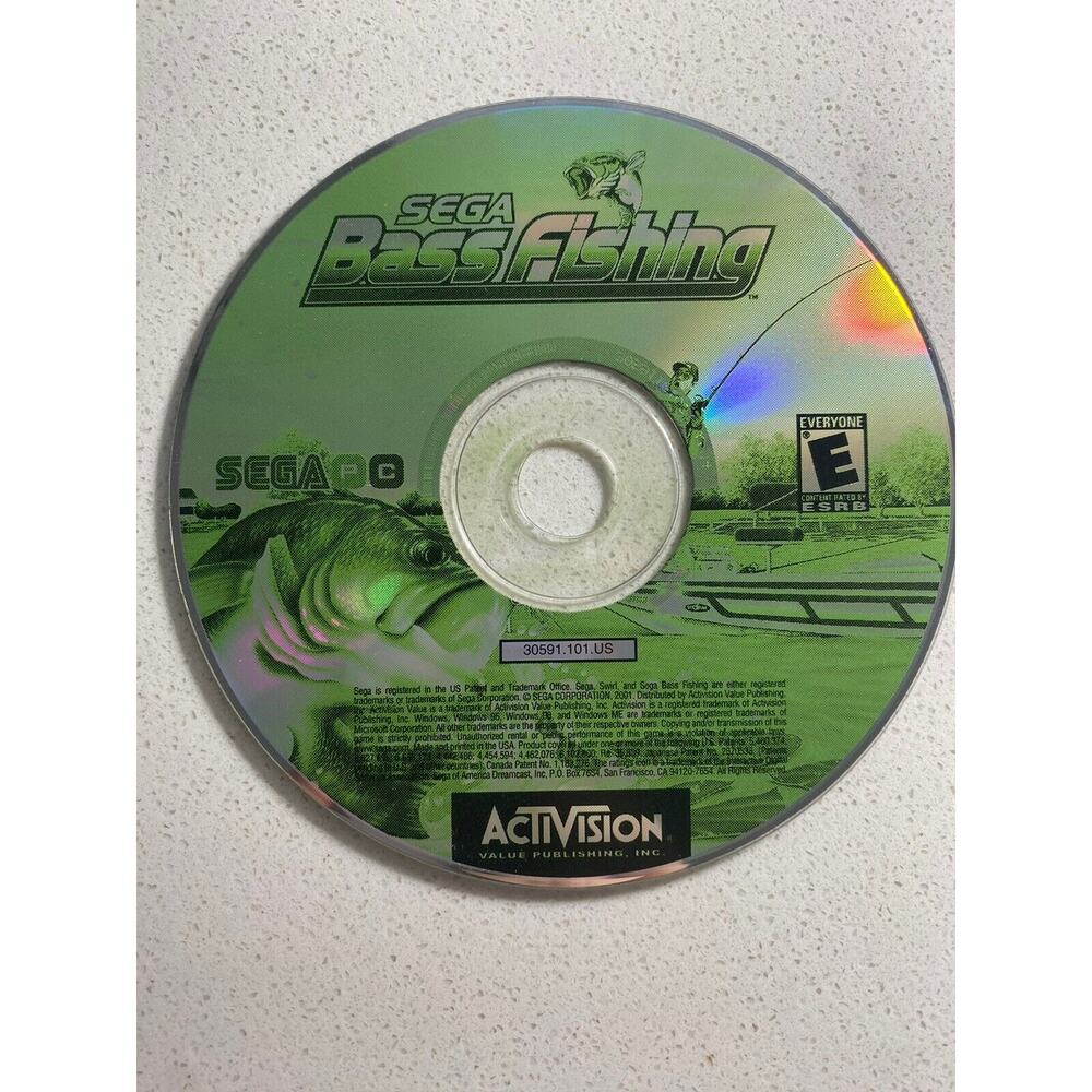 Sega Bass Fishing (PC, 2001) Sega PC - Works Great!!!